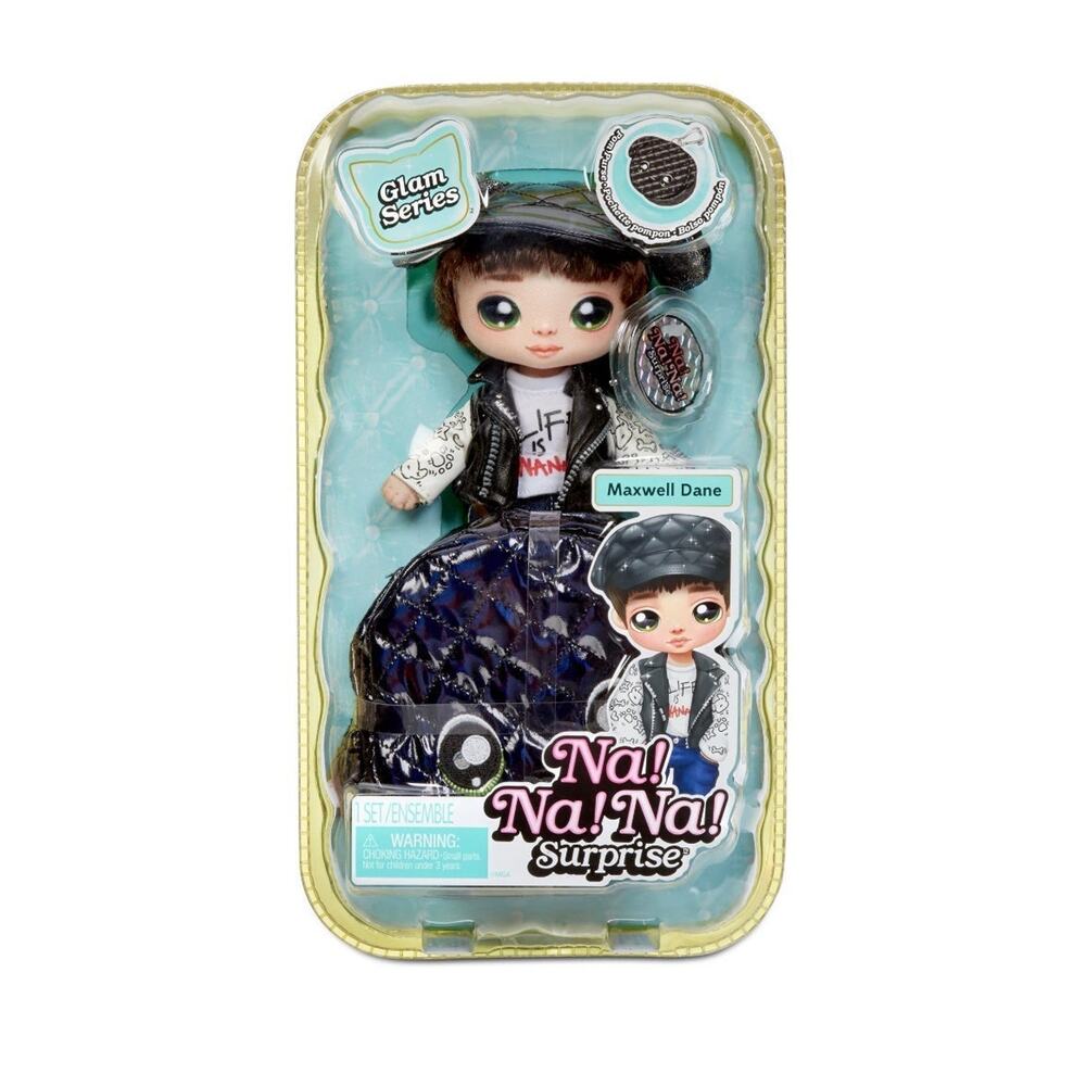 Na Na Na Surprise 2-in-1 Soft Fashion Doll Glam Series Maxwell Dane
